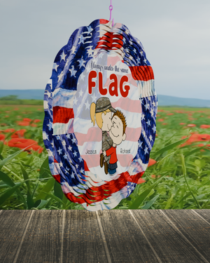 Personalized Gifts For Veteran Couple Wind Spinner 04toqn160125hg - Ornament - GoDuckee