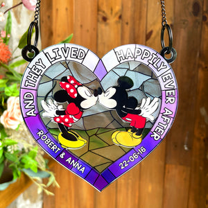 Personalized Gifts For Couple Suncatcher Window Hanging Ornament 01qhqn290524 Anniversary - Ornaments - GoDuckee