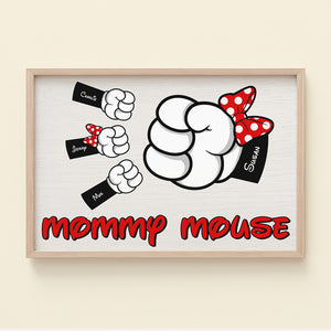 Personalized Gifts For Mom Canvas Print Mommy Mouse 04QHHN250324 - Canvas Print - GoDuckee