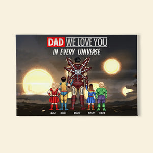 Father, Dad We Love You, Personalized Poster, Gifts For Dad, 01NAHN260523TM - Poster & Canvas - GoDuckee
