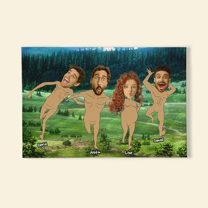 Custom Photo Gift For Family, Friends Poster Funny Custom Face Canvas 05KAHN240124 - Canvas Print - GoDuckee