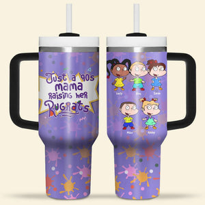 Personalized Gift For Mom 40oz Tumbler Just A 90s Mama 06NAHN090123TM - Tumbler Cup - GoDuckee