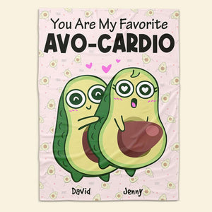 Personalized Gifts For Couple Blanket My Favorite Avo-Cardio - Blankets - GoDuckee