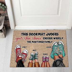 Personalized Gifts For Family Doormat Choose Wisely - Doormats - GoDuckee