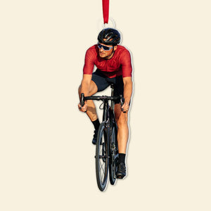 Personalized Custom Photo Ornament, Christmas Gift For Cycling Lovers, 05PGPO021023 - Ornament - GoDuckee