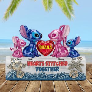 Blue Monster Family Plaque - Personalized Gifts For Family 01ohtn310525 - Shaped Plaques - GoDuckee