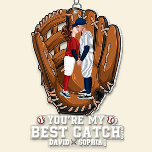 Baseball Couple, You're My Best Match, Personalized Keychain, Valentine Gifts, Couple Gifts - Keychains - GoDuckee