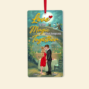 Couple, Keeps Us Together, Personalized Ornament, Chritsmas Gifts For Couple, 01OHPO111023PA - Ornament - GoDuckee