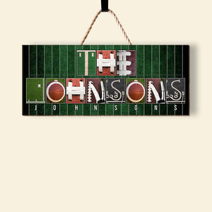 American Football Custom Name Alphabet Photo Letter - Personalized Wood Art - Wood Sign - GoDuckee