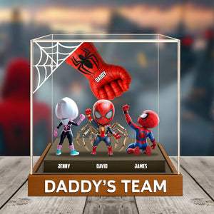Spider Team Plaque Personalized Gifts For Dad 03natn190525 - Shaped Plaques - GoDuckee