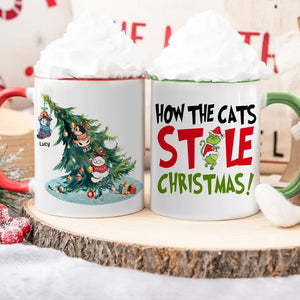 The Cats Stole Christmas- Personalized Accent Mug -Gift For Cat Lover- Christmas Gift- CC-AM11OZ-03htqn191023 - Coffee Mug - GoDuckee