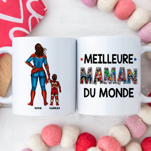 Mug Et Tasse Personnalisée Meilleur Papa Du Monde Cadeau De Fête Des Pères-012qhqn041223tm-mug2 - Coffee Mug - GoDuckee