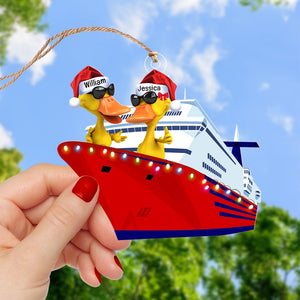 Cruising Duck-Personalized Ornament -Gift For Christmas- Duck Ornament - Ornament - GoDuckee