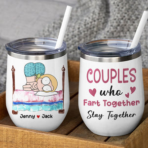 Couples Who Fart Together - Personalized Couple Mug - Gift For Couple - Coffee Mug - GoDuckee