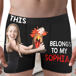 Funny Couple-Personalized Men Boxer Briefs- Gift For Husband/ Gift For Him- Couple Boxer - Boxer Briefs - GoDuckee