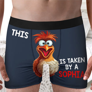 Funny Couple, Custom Photo Men Boxer Briefs, Gift For Valentine's Day, Couple Gift - Boxer Briefs - GoDuckee
