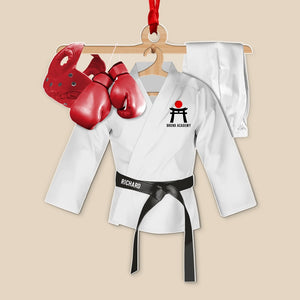 Karate Uniform-Personalized Acrylic Ornament- Karate Gifts- Gift For Christmas - Ornament - GoDuckee