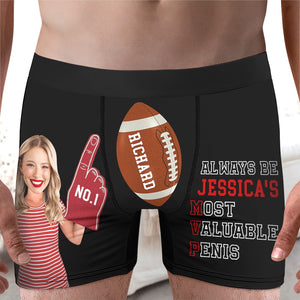 Sport Couples- Custom Photo Men Boxer Briefs- Gift For Him/ Gift For Husband-Funny Couple Boxer - Boxer Briefs - GoDuckee