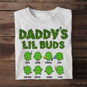 Personalized Shirt Gift For Dad Uncle Family- Daddy's Lil Buds EU - Shirts - GoDuckee