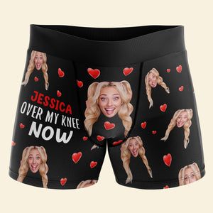 Couple Boxer - Custom photo Men & Women Boxer Briefs- Funny Couple Gift - Boxer Briefs - GoDuckee