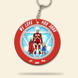 Dad- PW-KCH- 01qhhn080523tm Personalized Keychain SPHRD - Keychains - GoDuckee