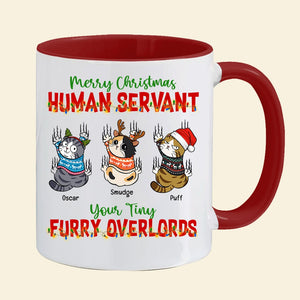 Merry Christmas-Personalized Accent Mug- Gift For Cat Lover- Christmas Gift - Coffee Mug - GoDuckee