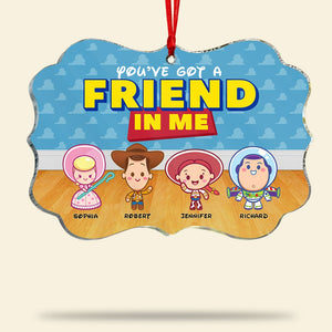 Friends-Personalized Medallion Acrylic Ornament- Gift For Friends- Christmas Gift-PW-03kaqn021123 - Ornament - GoDuckee