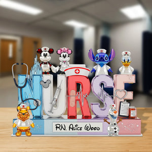 Cartoon Nurse Plaque - Personalized Gifts For Nurse 04ohtn270525 - Shaped Plaques - GoDuckee