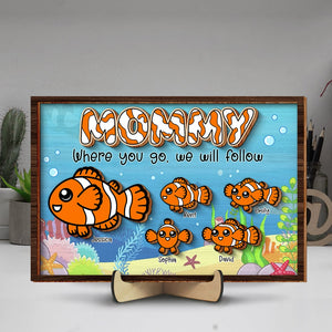Personalized Gifts For Mom Wood Sign We Will Follow - Wood Signs - GoDuckee