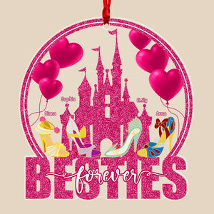 Besties-Personalized Acrylic Custom Shape Ornament-Gift For Friends- Christmas Gift-02qhqn211023qn - Ornament - GoDuckee