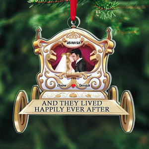 And They Lived Happily Ever After, Personalized 02QHPU191023 Couple Ornament, Christmas Gifts - Ornament - GoDuckee
