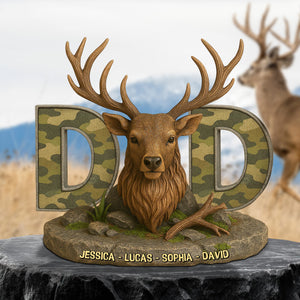 Hunting Deer Plaque Personalized Gifts For Dad 03xqtn170425 Hunting Lovers - Shaped Plaques - GoDuckee