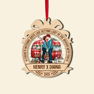 Couple, Lost In The Woods With You, Ornament Personalized, Christmas Gifts For Couple - Ornament - GoDuckee