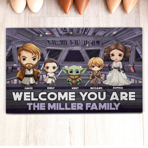 Welcome You Are- Personalized Door Mat- Gift For Family- GO1DOR-02naqn061223 - Doormat - GoDuckee