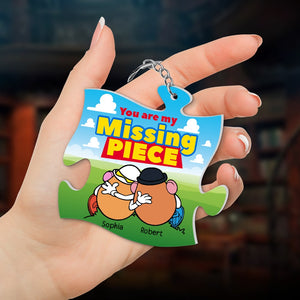 You Are My Missing Piece-PW-KCH-05qhqn260623 Personalized Keychain - Keychains - GoDuckee
