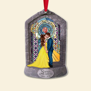 The Couple, You and Me since, Personalized Ornaments, Christmas Gifts For Couple, 02HTPO071123PA - Ornament - GoDuckee