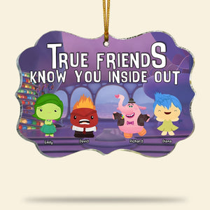 True Friends-Personalized Medallion Acrylic Ornament- Gift For Friends- Friends Ornament-PW-01kaqn281123 - Ornament - GoDuckee