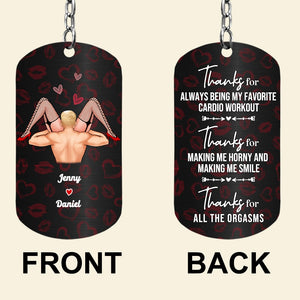 Couple, Thanks For All The Orgasms, Personalized Keychain, Gift For Couple - Keychains - GoDuckee
