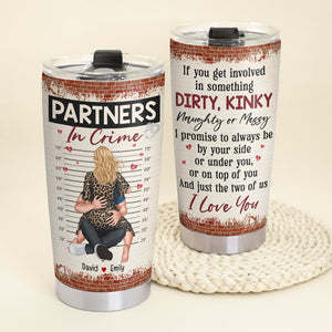 Personalized Gifts For Couple Tumbler Partners In Crime - Tumbler Cup - GoDuckee