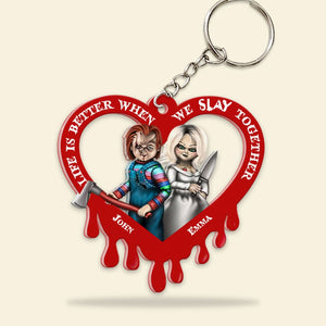 Life Is Better, Personalized Keychain, Gift For Couple 01huhn270623 - Keychains - GoDuckee