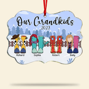 Our Grandkids 2023-Personalized Medallion Acrylic Ornament PW-02naqn011123 - Ornament - GoDuckee