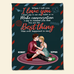 The Couple, You are the best thing, Personalized Blanket, Gift For Couple - Blanket - GoDuckee