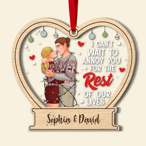 The Couple, The Rest Of Our Life, Personalized Ornament, Christmas Gift For Couple - Ornament - GoDuckee