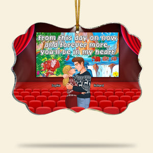 You'll Be In My Heart-Personalized Medallion Acrylic Ornament- Couple Gift- Couple Ornament - Ornament - GoDuckee