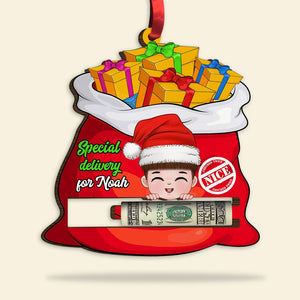 Kids, Special Delivery, Personalized Ornament, Christmas Gift For Kids - Ornament - GoDuckee