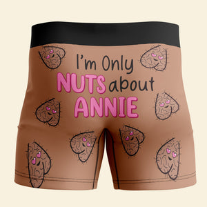 Personalized Gifts For Men Boxers I'm Only Nuts - Boxers & Briefs - GoDuckee