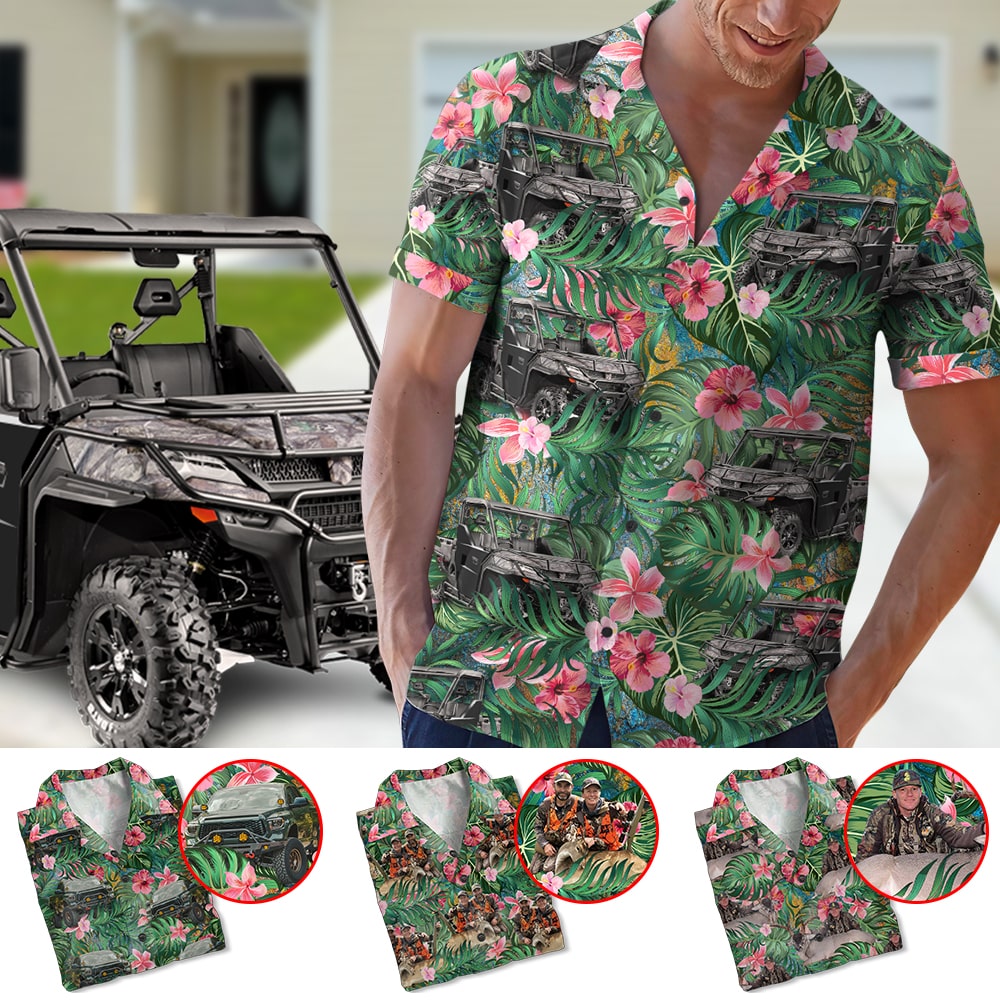 Custom Hunting Image Personalized Hawaiian Shirt Gift For Hunting Lover - Hawaiian Shirts - GoDuckee
