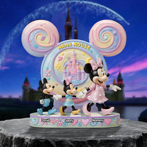 Personalized Gift For Mom Plaque, Mommy Mouse 02qhtn210425 - Shaped Plaques - GoDuckee