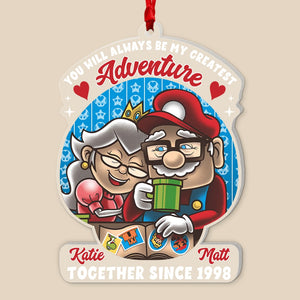 You Will Always Be My Greatest Adventure-Personalized Ornament - Acrylic Custom Shape Ornament PW17-AONMT- 01qhqn070923 - Ornament - GoDuckee