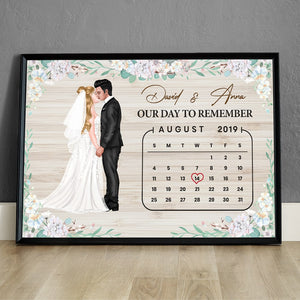Personalized Gift For Couple Canvas Print Our Day To Remember 02QHPU040124PA - Poster & Canvas - GoDuckee
